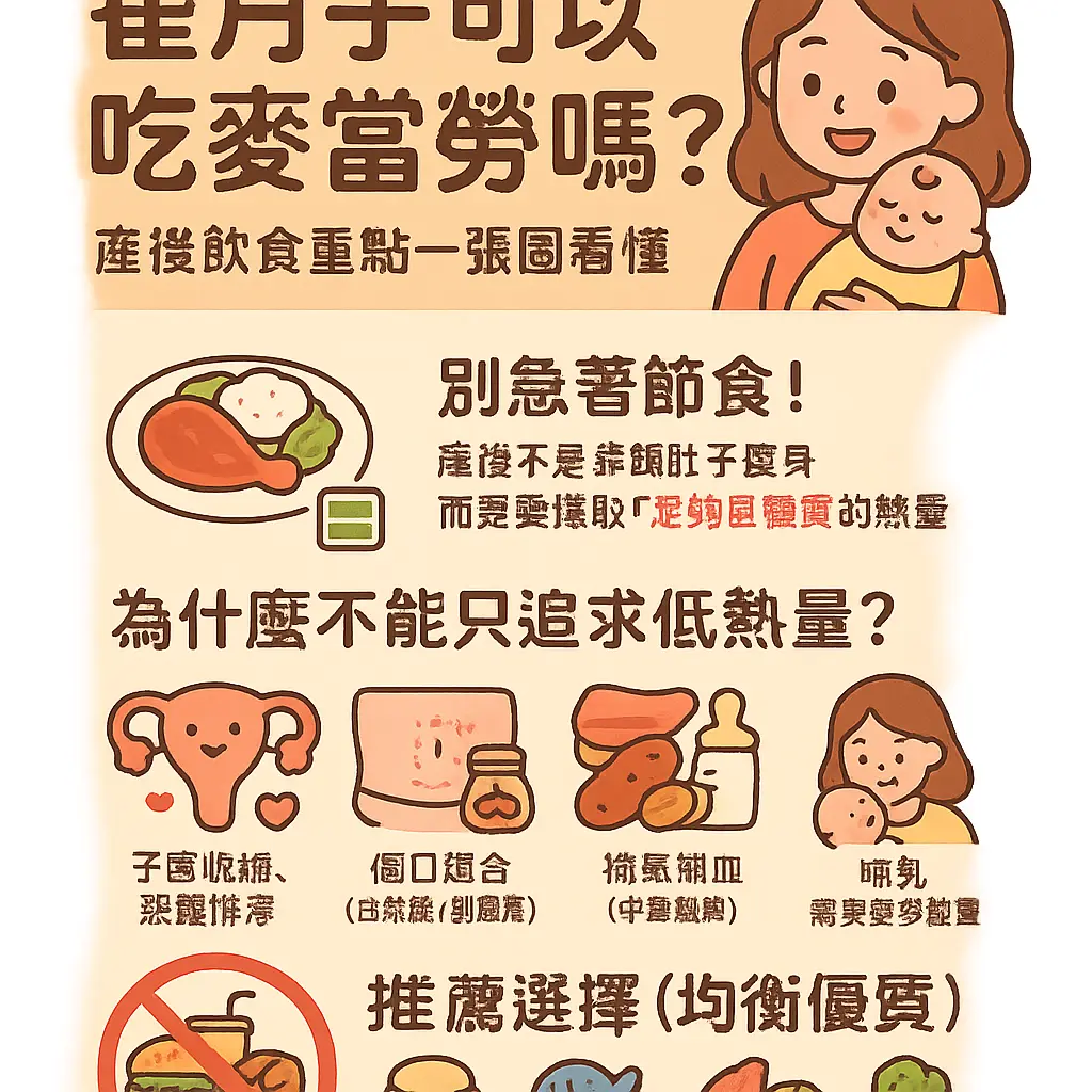 坐月子可以吃麥當勞嗎 - 月子餐