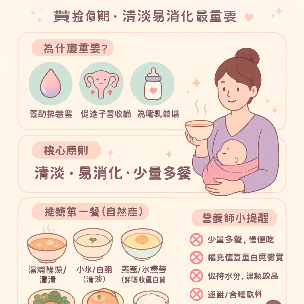 自然產後第一餐 - 產後第一餐