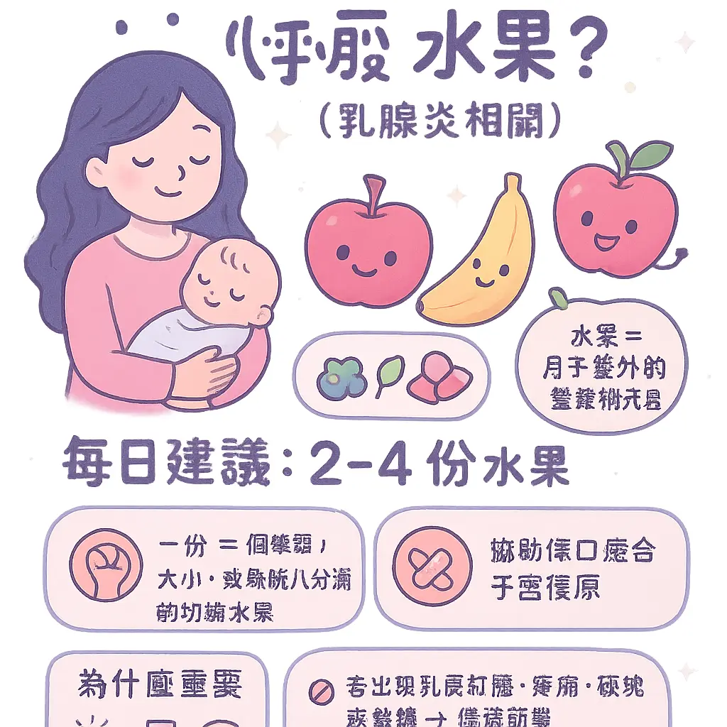 坐月子可以吃什麼水果 - 乳腺炎