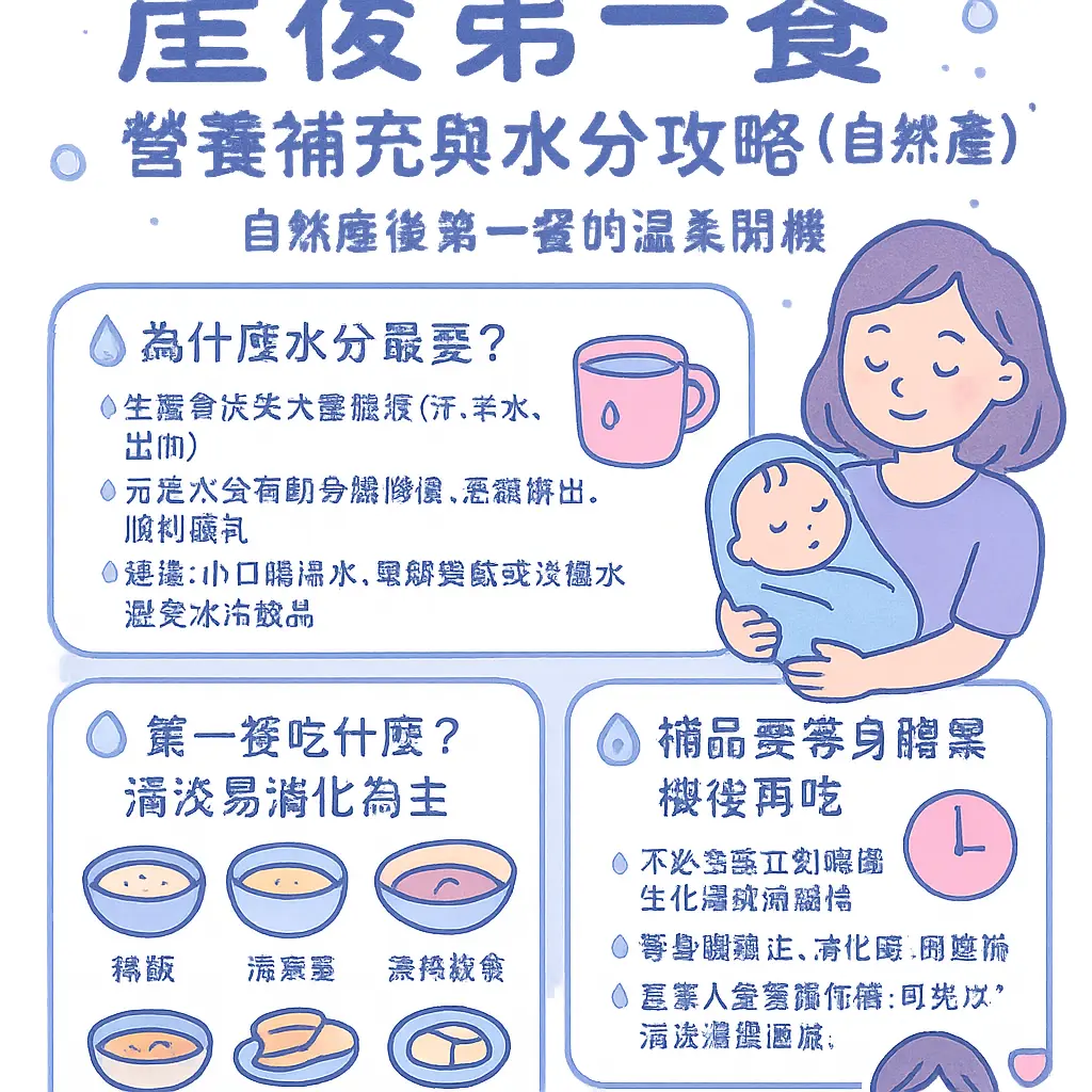 自然產後第一餐 - 產後飲食攻略