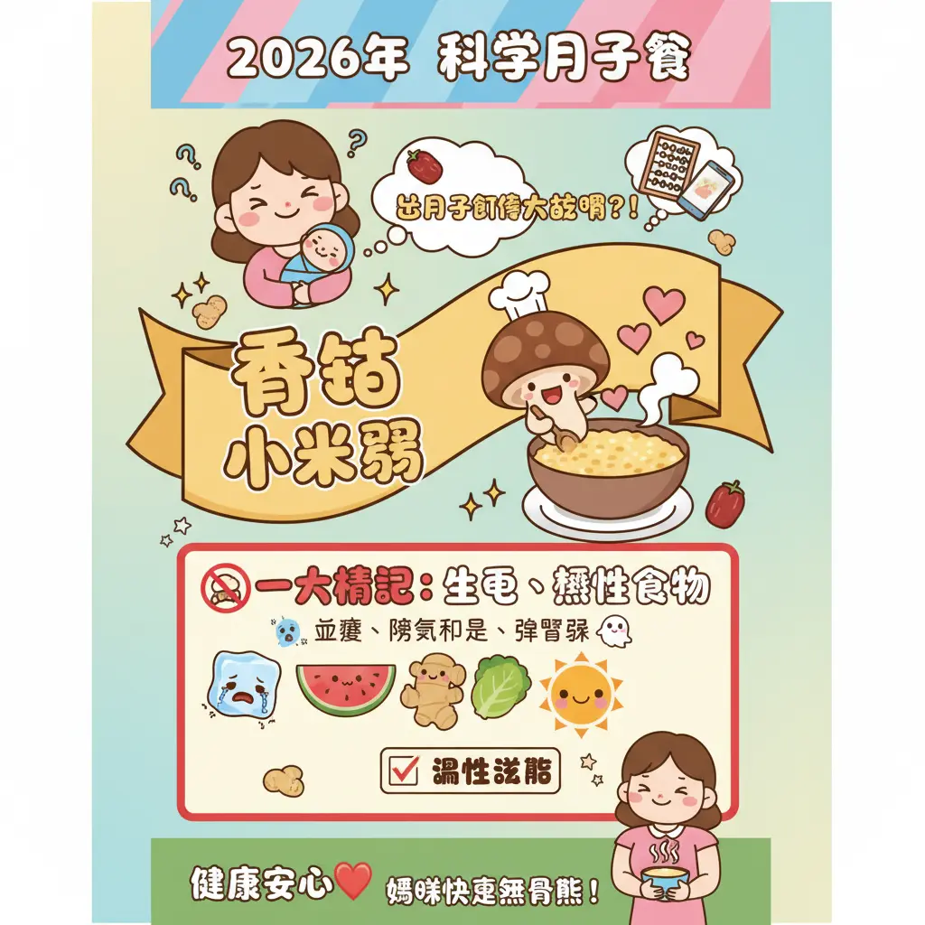 月子餐 小米粥 - 香菇