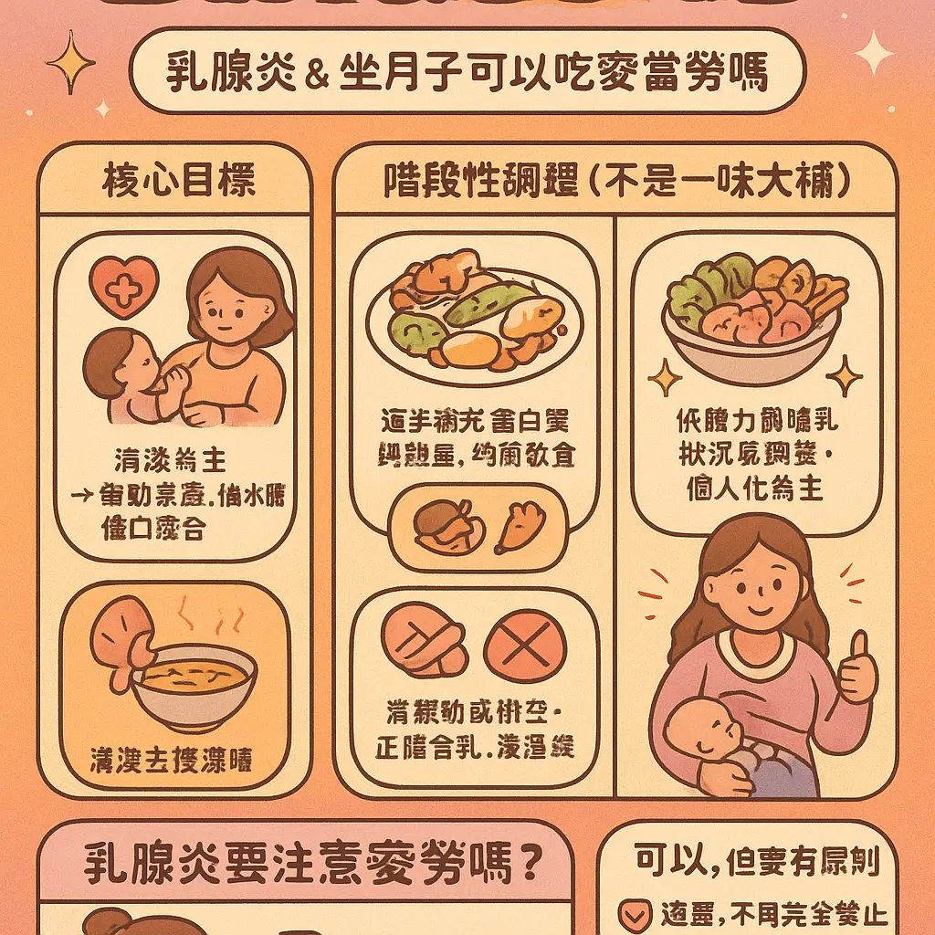 坐月子可以吃麥當勞嗎 - 乳腺炎