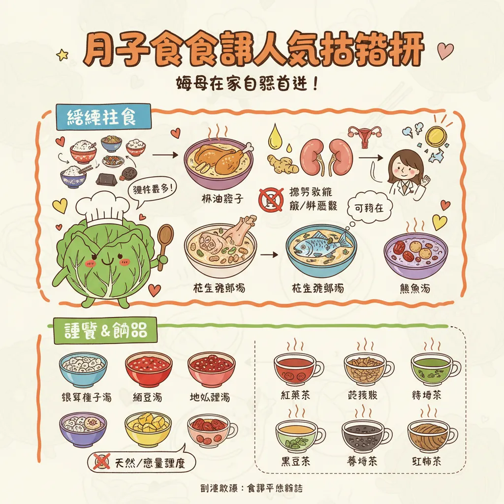 熱門月子餐料理排行榜：麻油雞、腰子、甜湯與常見疑問解答