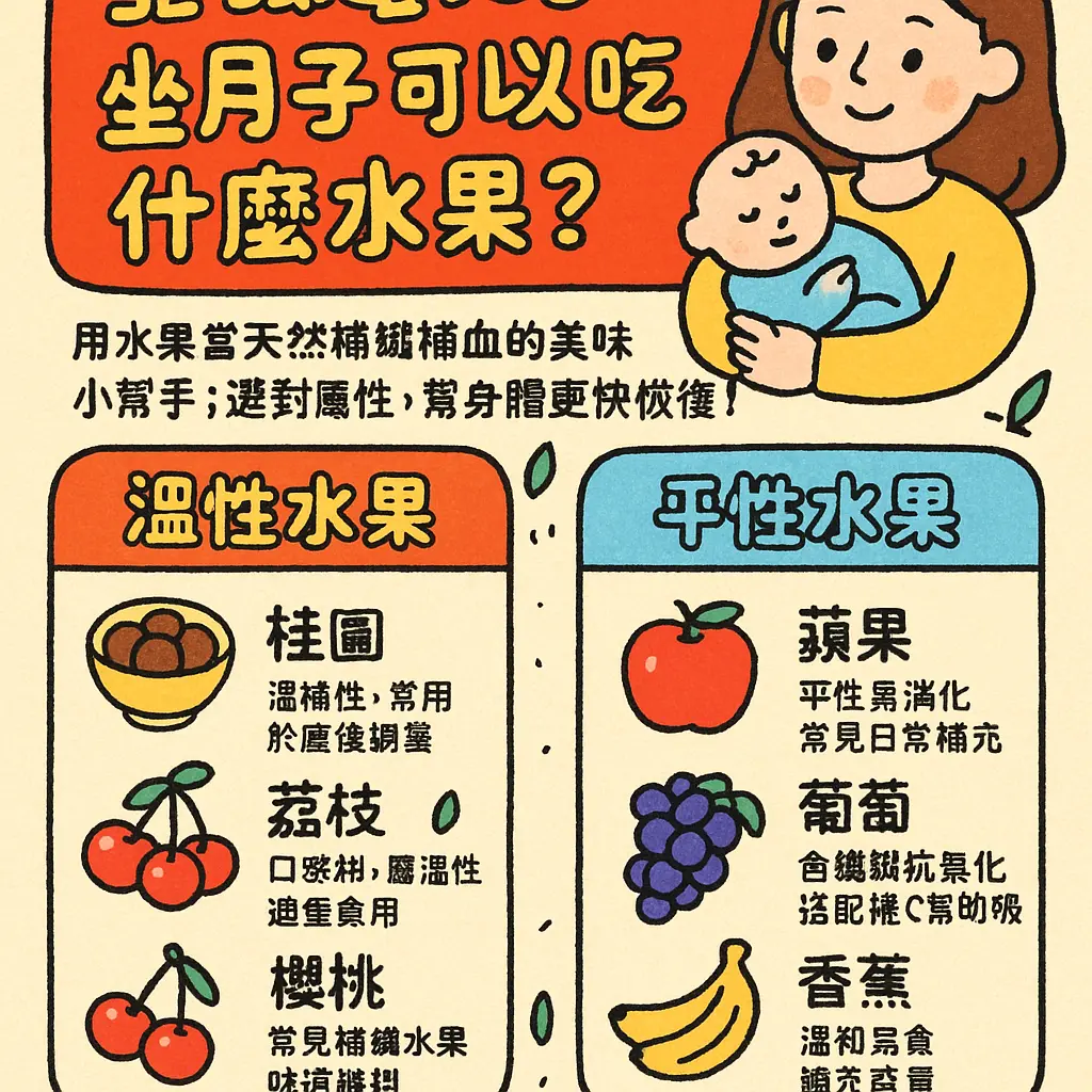 坐月子可以吃什麼水果 - 產後坐月子