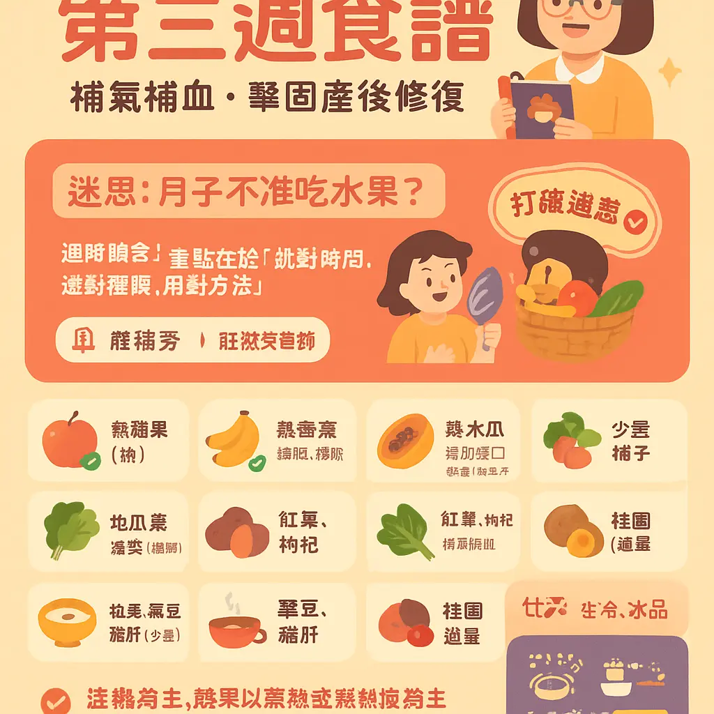 月子餐第三週食譜 - 莊淑旂